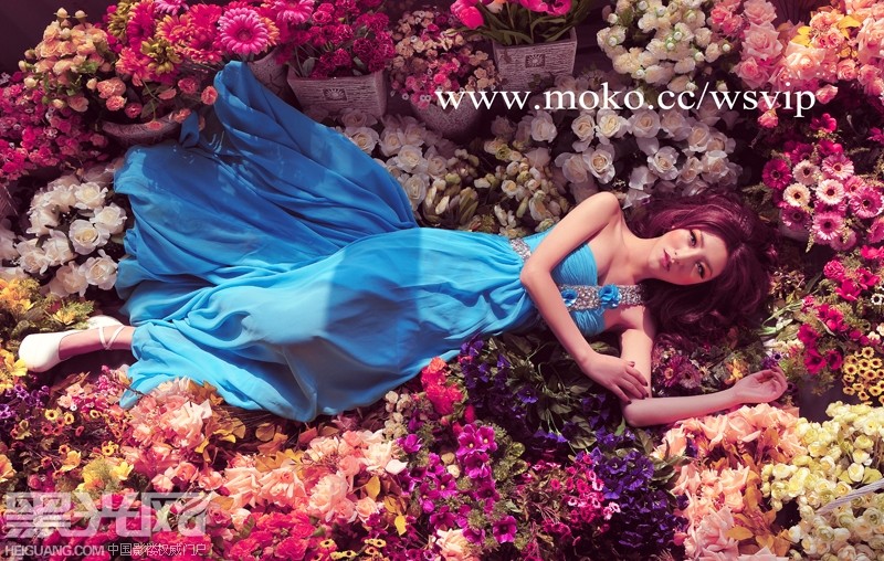 点击大图看下一张:浪漫花海 婚纱摄影