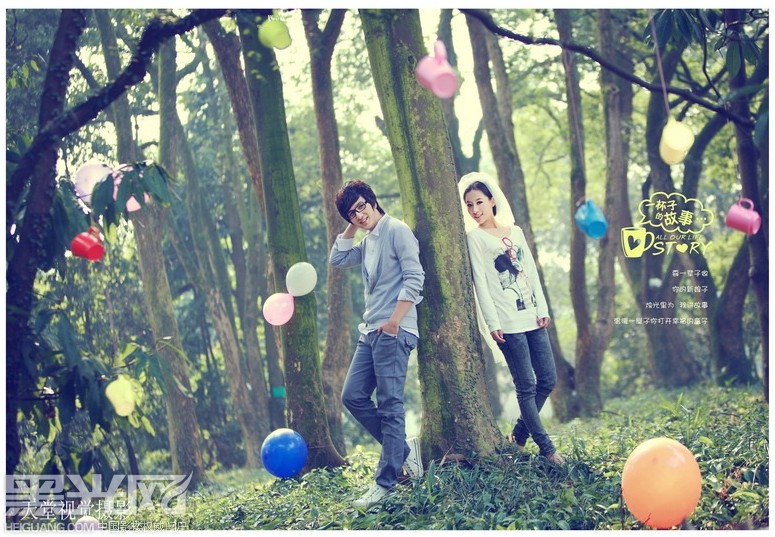 点击大图看下一张：一个杯子的故事 婚纱摄影