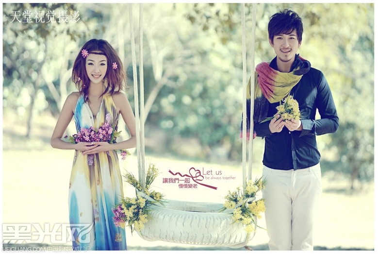 点击大图看下一张：让我们一起慢慢变老 婚纱摄影