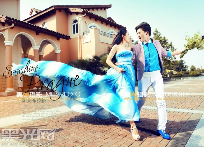 点击大图看下一张：阳光布拉格 婚纱摄影