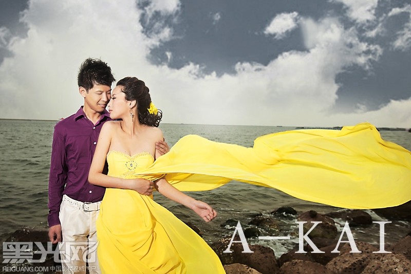 点击大图看下一张：那片天空那片海 婚纱摄影