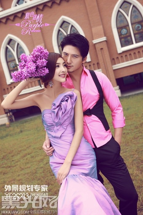 点击大图看下一张:紫色迷情 婚纱摄影