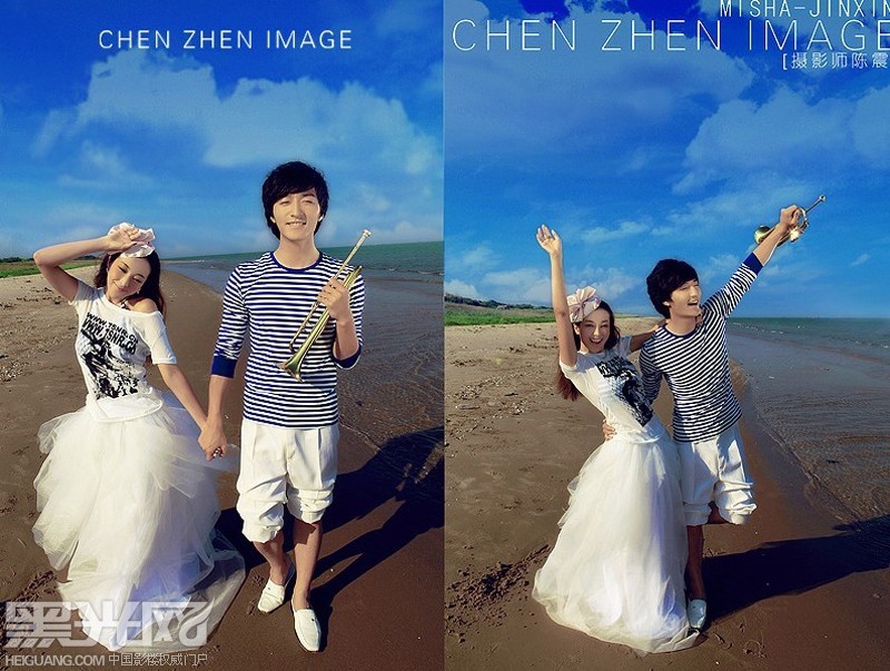 点击大图看下一张：情定爱琴海 婚纱摄影