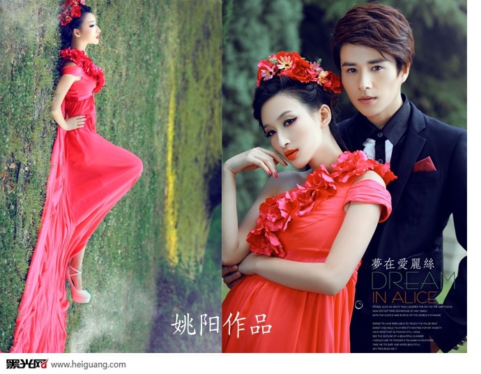 点击大图看下一张：梦在爱丽丝 婚纱摄影