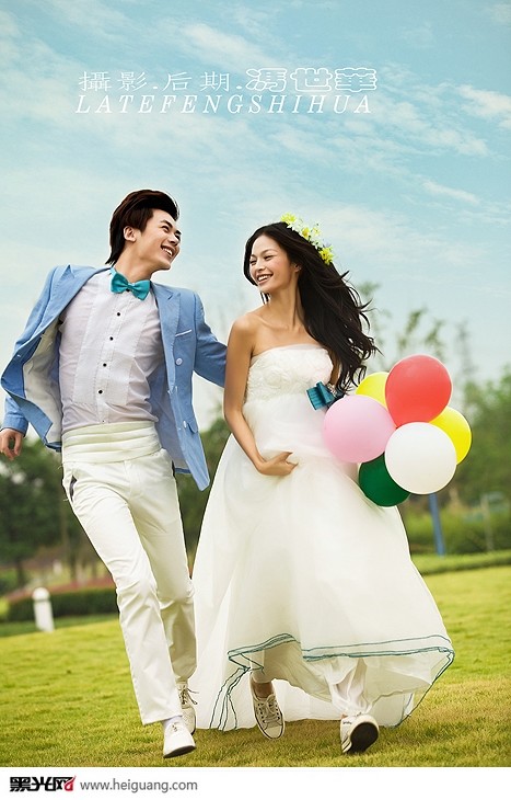 点击大图看下一张：阳光小路 婚纱摄影