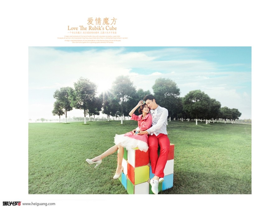 点击大图看下一张：爱情魔方 婚纱摄影