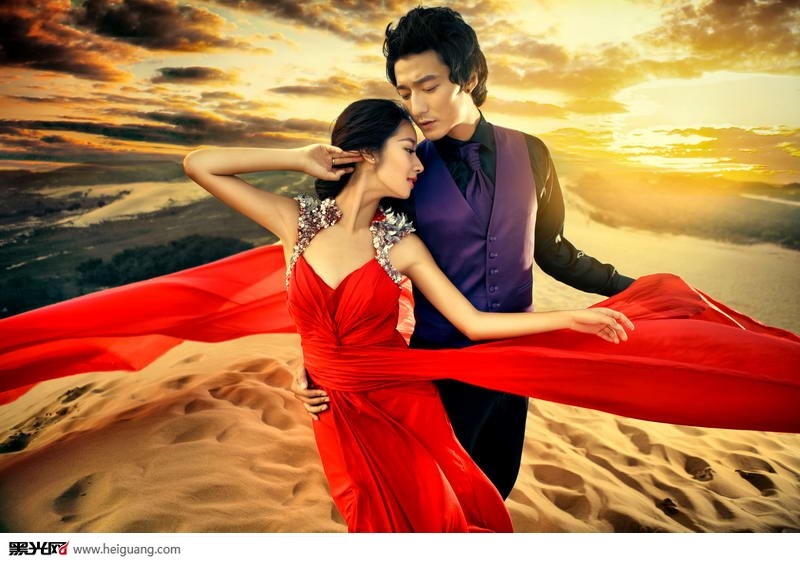 点击大图看下一张：沙漠之行 婚纱摄影
