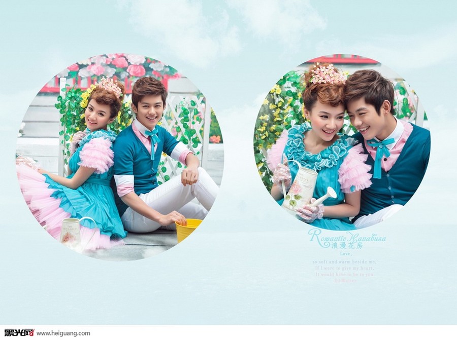 点击大图看下一张：浪漫花房 婚纱摄影