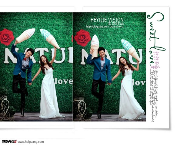 点击大图看下一张：甜甜的爱 婚纱摄影