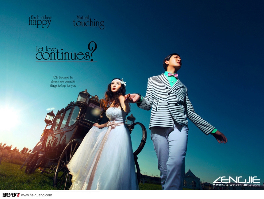 点击大图看下一张：婚礼进行时 婚纱摄影