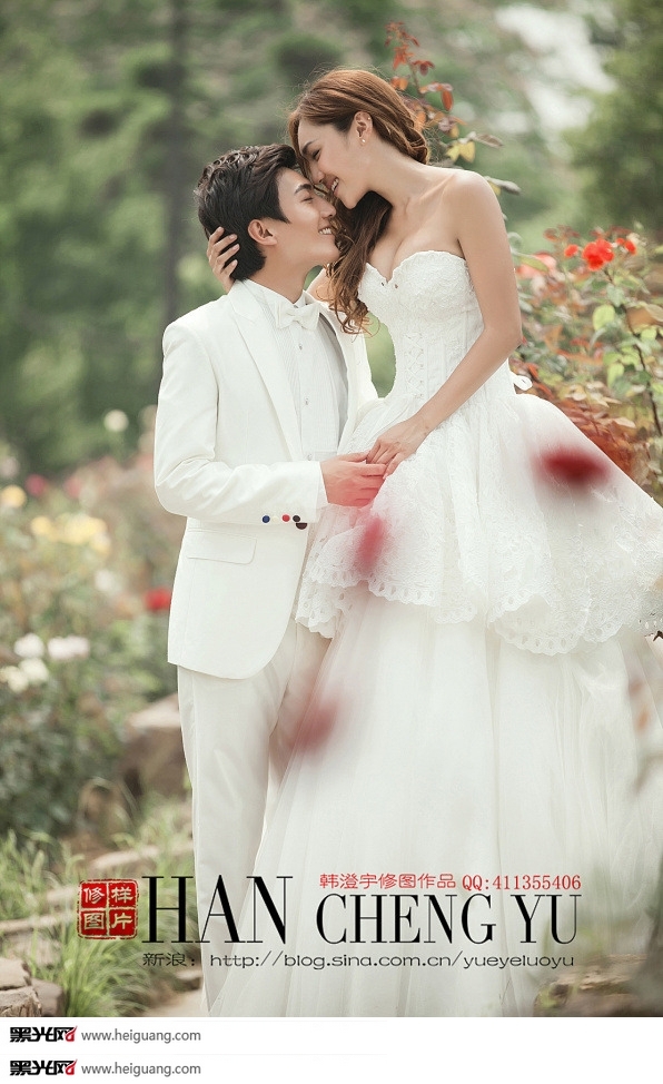 点击大图看下一张：让爱绽放 婚纱摄影