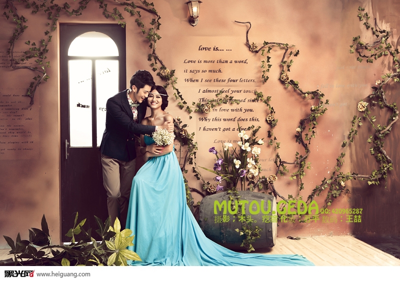 点击大图看下一张：藤蔓新娘 婚纱摄影