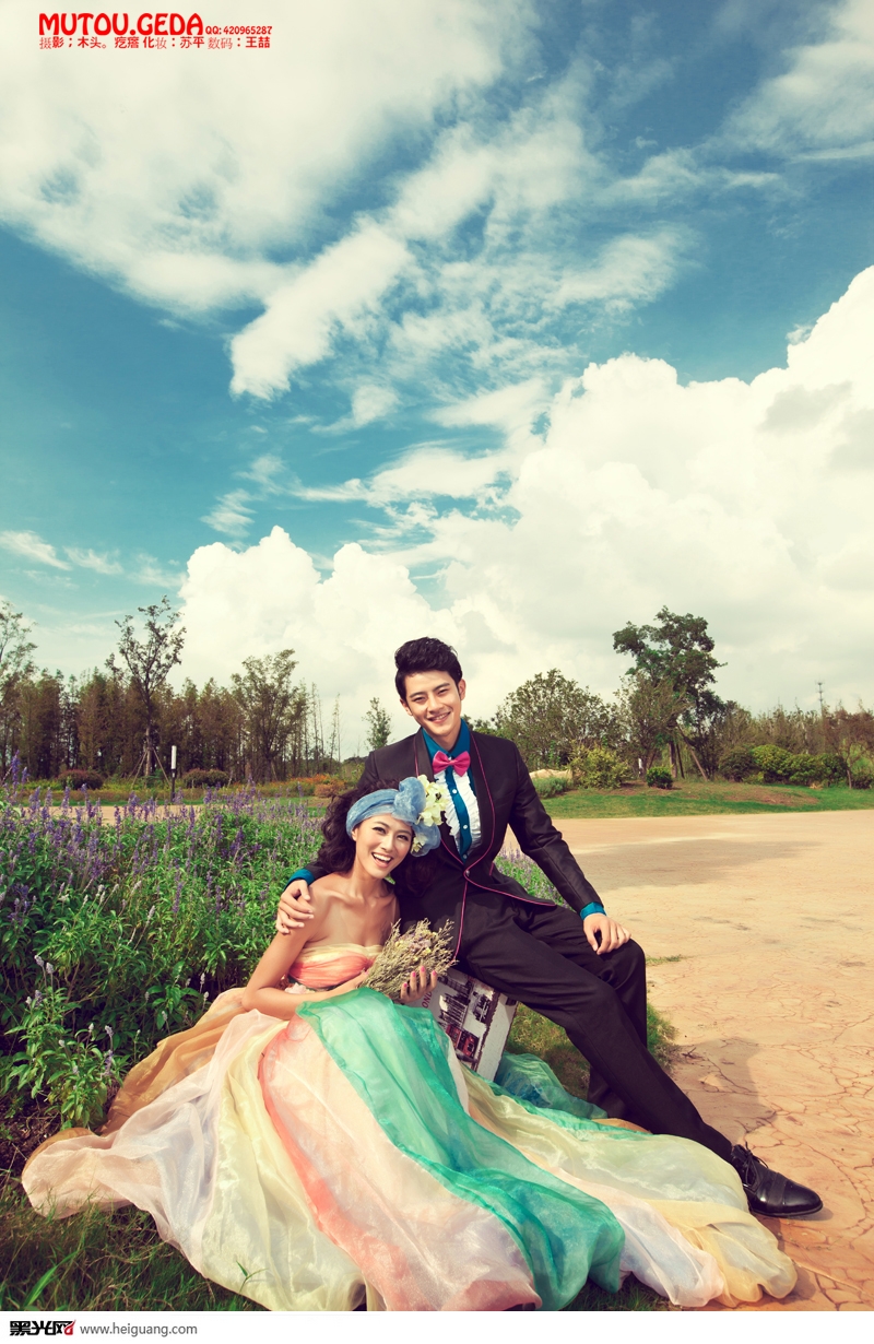 点击大图看下一张：彩虹色的秋天 婚纱摄影