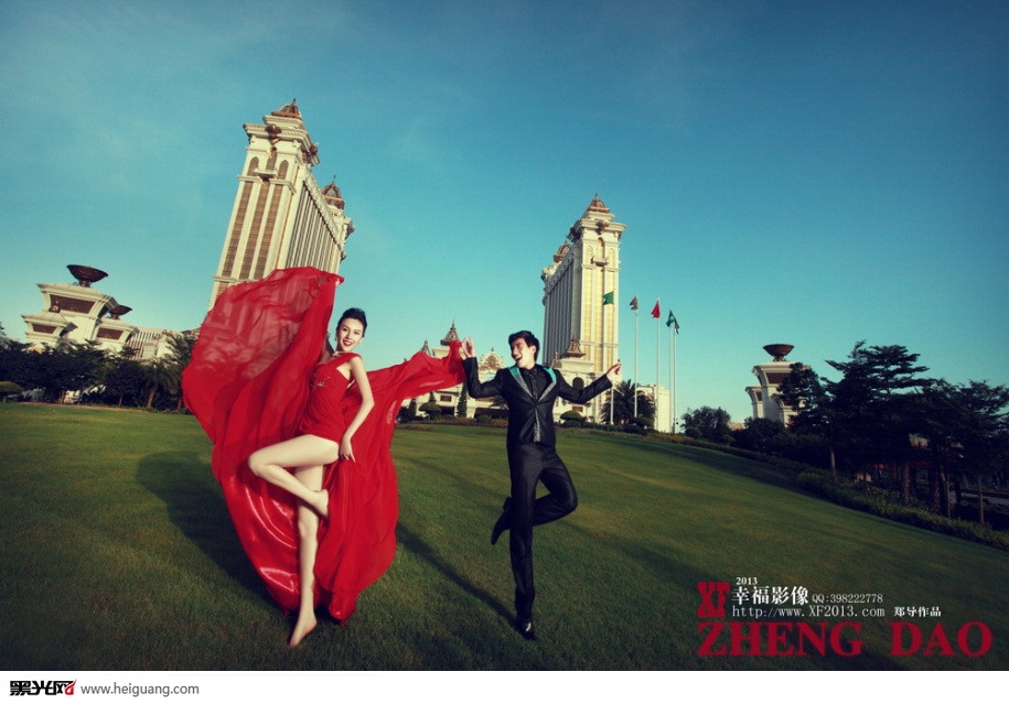 点击大图看下一张:热情澳门灿烂你我 婚纱摄影