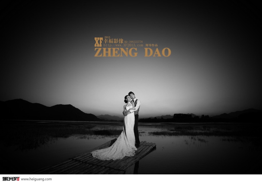 点击大图看下一张：夕阳醉了 婚纱摄影