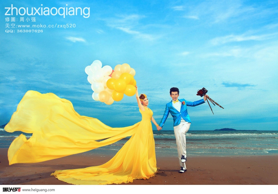 点击大图看下一张:海风之恋 婚纱摄影