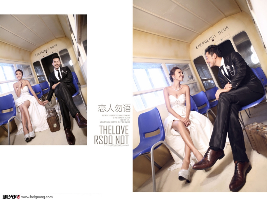 点击大图看下一张：恋人勿语 婚纱摄影