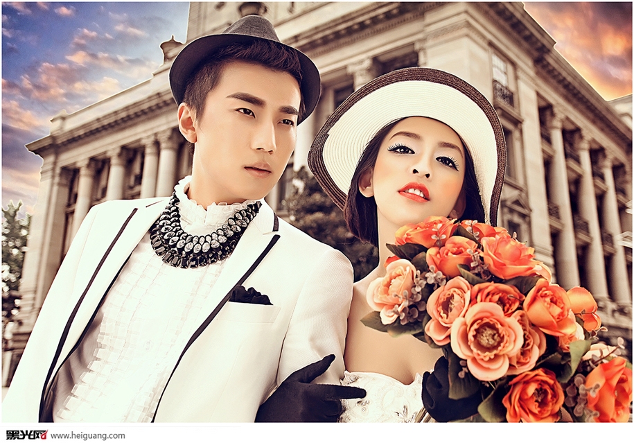 点击大图看下一张：透过甜蜜 婚纱摄影