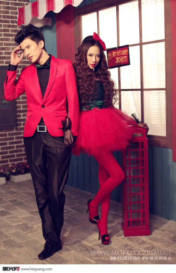 点击大图看下一张：自由青春季 婚纱摄影