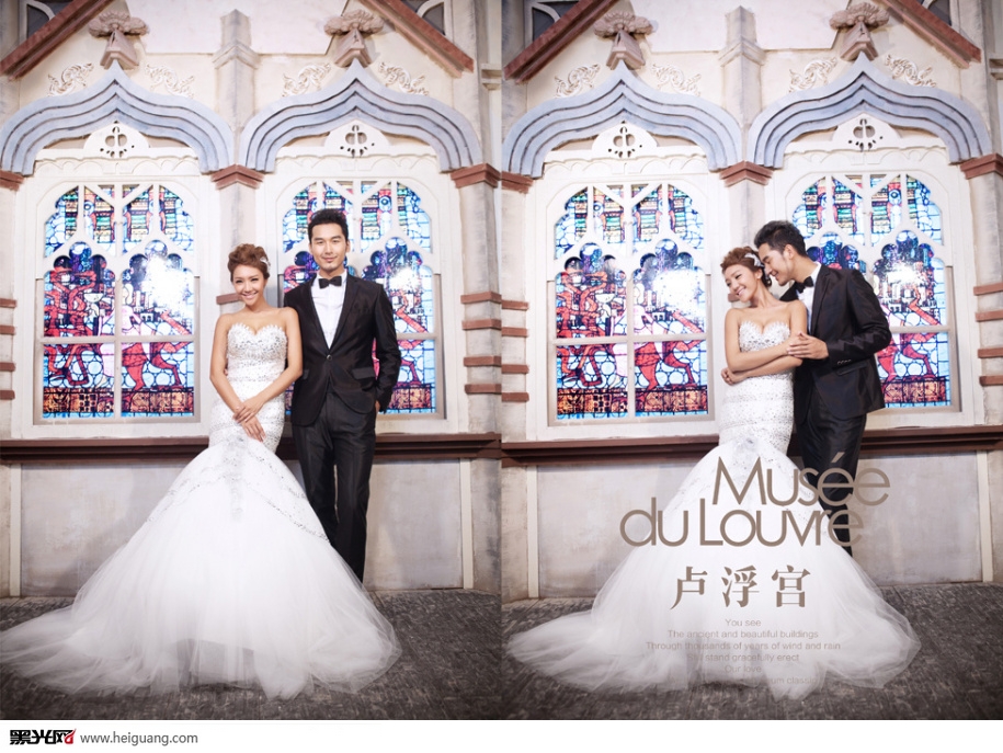 点击大图看下一张：卢浮宫 婚纱摄影