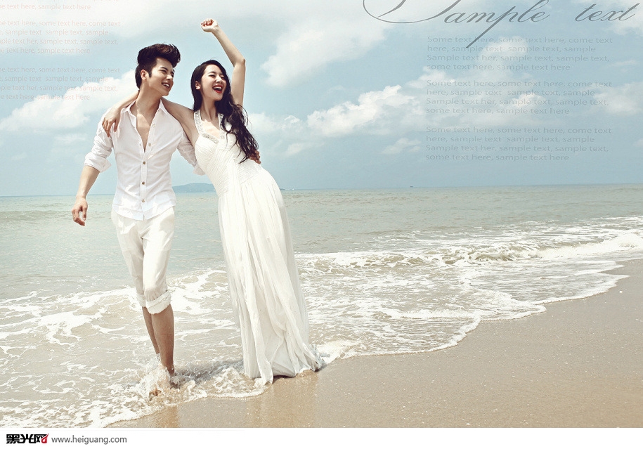 点击大图看下一张:海边 婚纱摄影