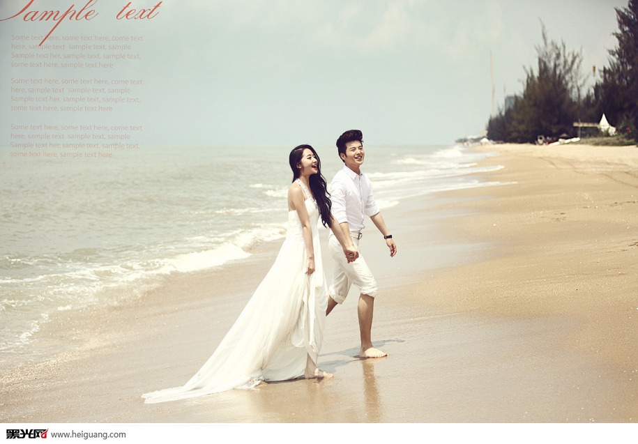 点击大图看下一张:海边 婚纱摄影