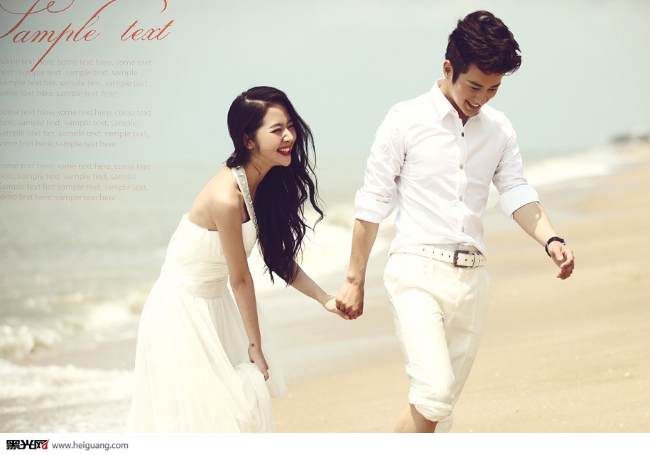 点击大图看下一张:海边 婚纱摄影