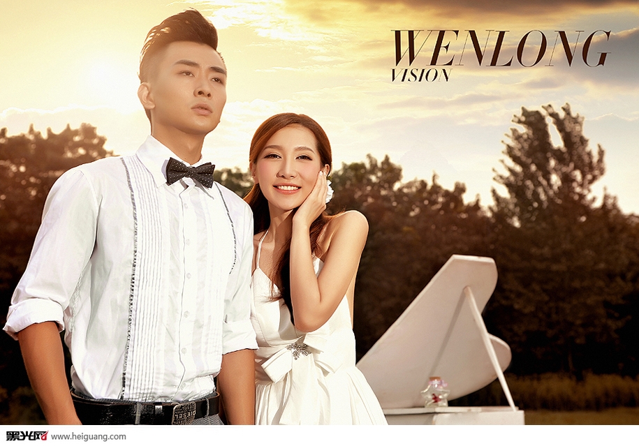 点击大图看下一张：一抹斜阳 婚纱摄影