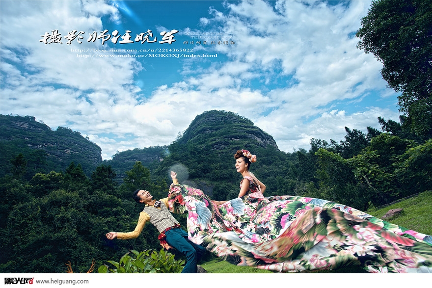 点击大图看下一张：莲花峰 婚纱摄影