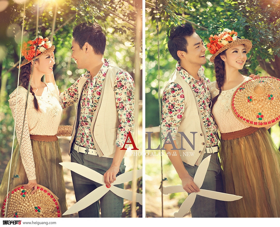 点击大图看下一张：花田喜事 婚纱摄影