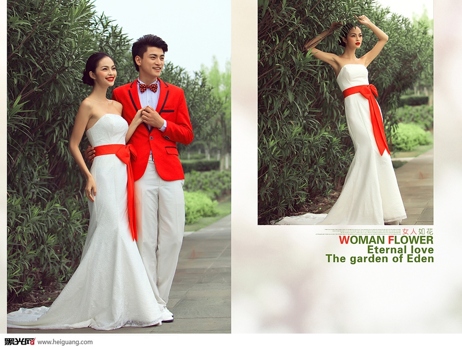 点击大图看下一张：女人如花 婚纱摄影