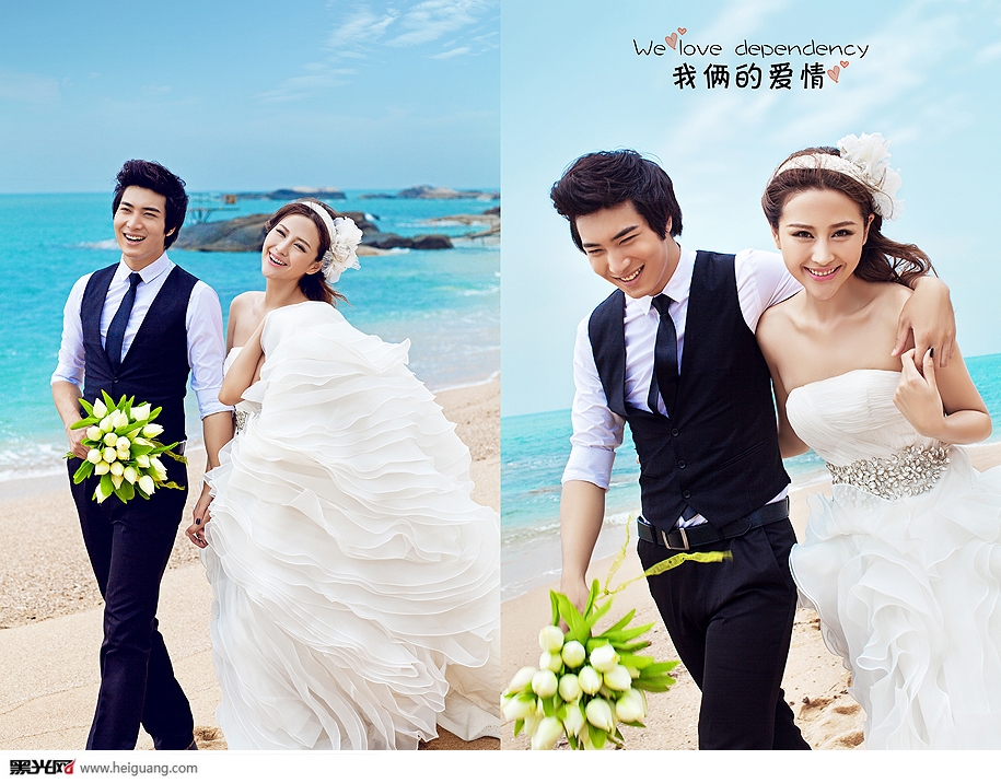 点击大图看下一张：浪漫恋曲 婚纱摄影