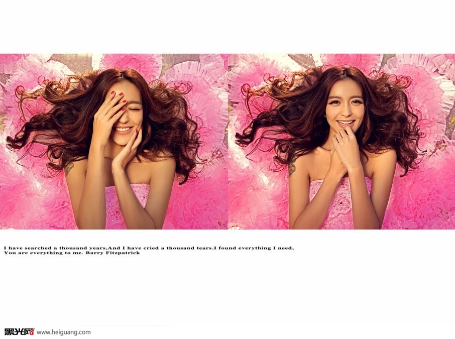 点击大图看下一张：粉色之恋 婚纱摄影