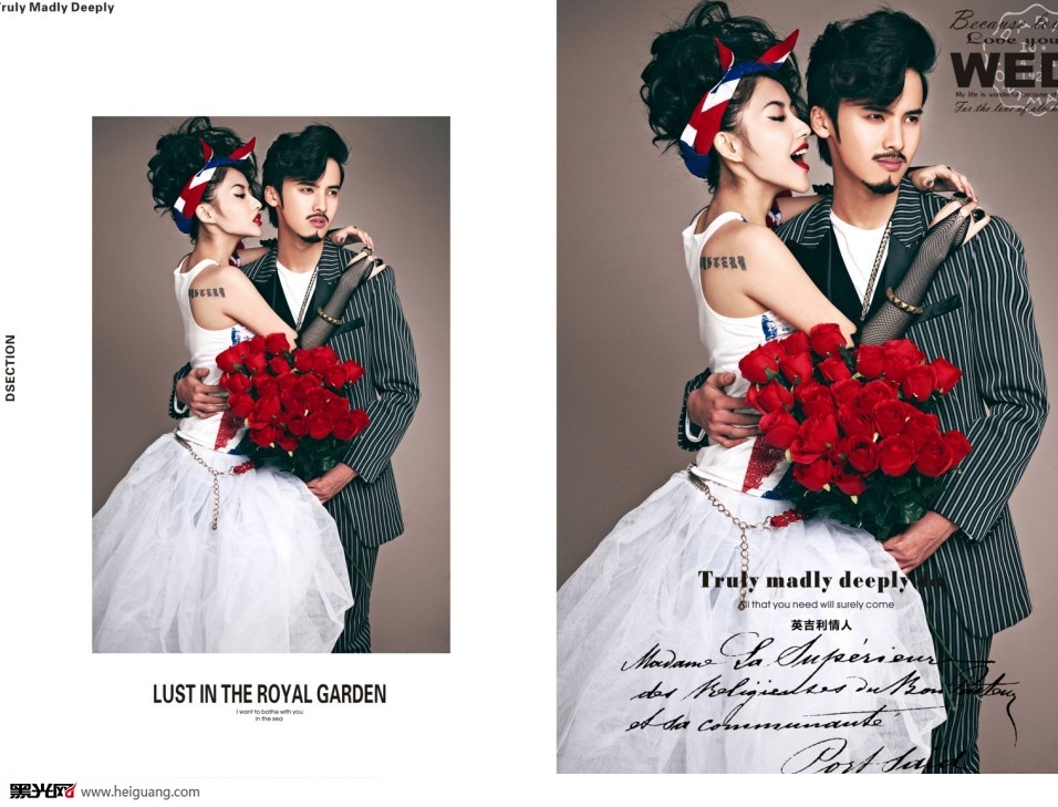 点击大图看下一张：玫瑰情缘 婚纱摄影