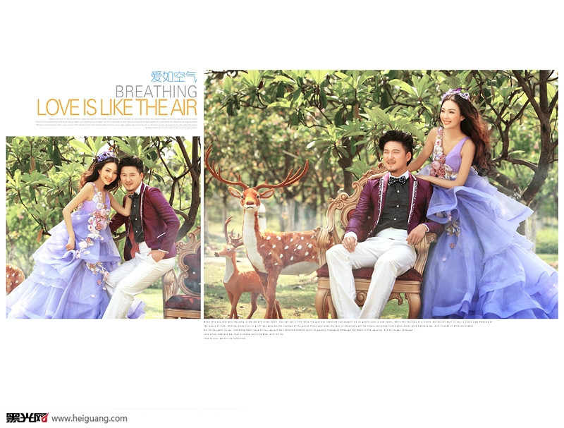 点击大图看下一张：爱如空气 婚纱摄影