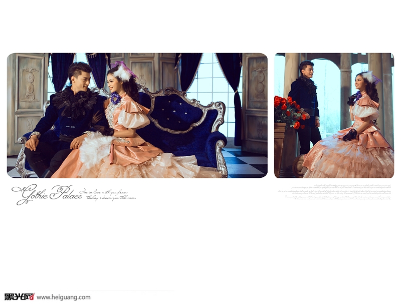 点击大图看下一张：宫廷之恋 婚纱摄影