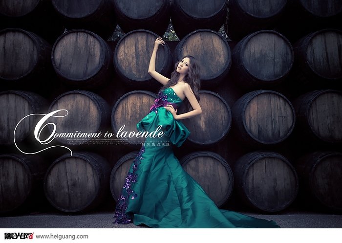 点击大图看下一张:紫色的承诺 婚纱摄影