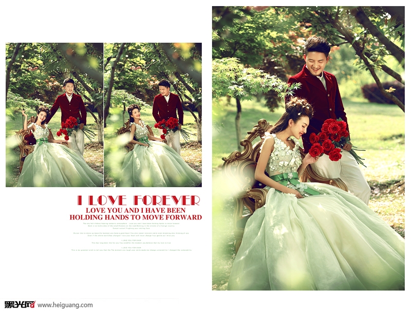 点击大图看下一张：因为爱情 婚纱摄影