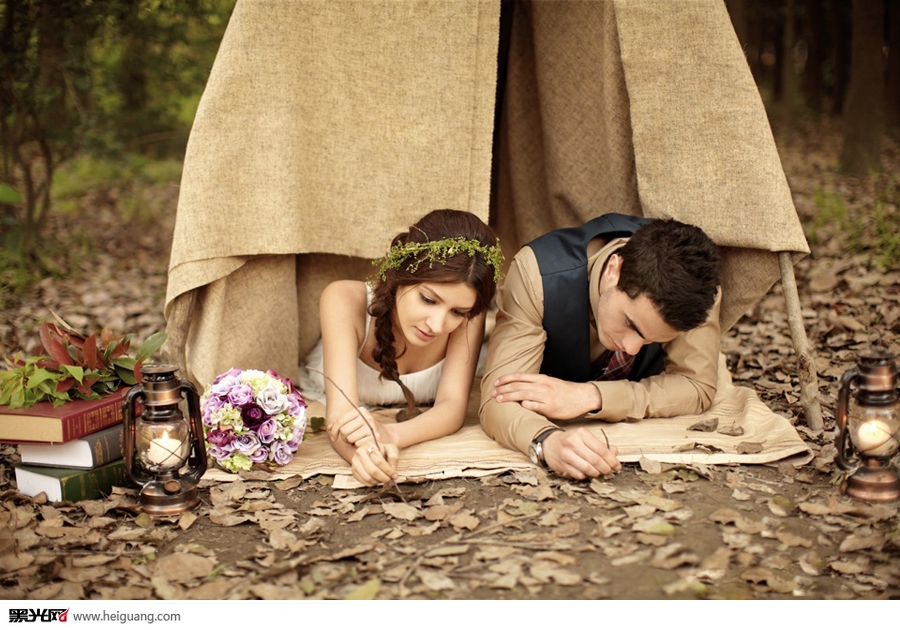 点击大图看下一张：森林童话 婚纱摄影