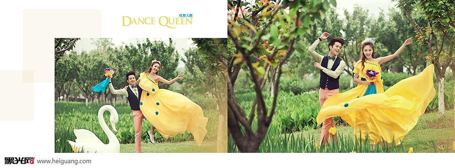 点击大图看下一张：炫舞天鹅 婚纱摄影