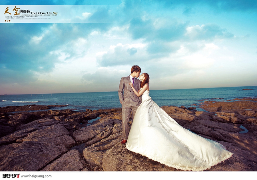 点击大图看下一张：天空的颜色 婚纱摄影