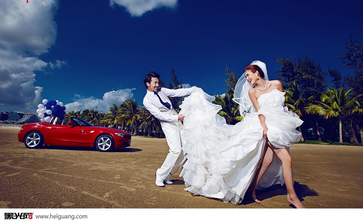 点击大图看下一张：泡沫之夏 婚纱摄影