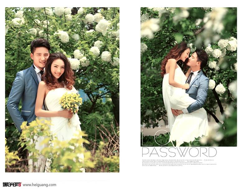 点击大图看下一张：爱的花境 婚纱摄影