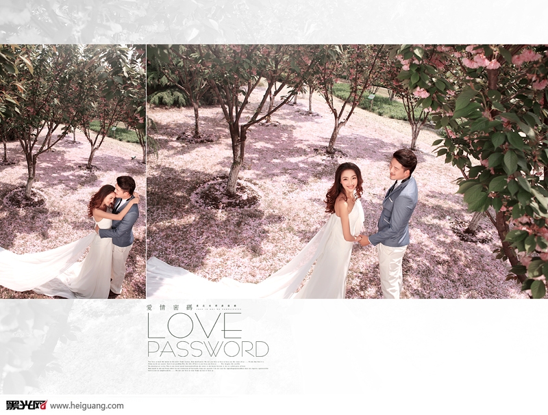 点击大图看下一张：爱的花境 婚纱摄影