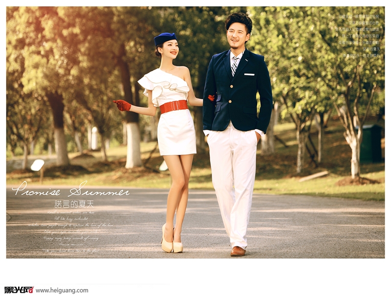 点击大图看下一张：诺言的夏天 婚纱摄影