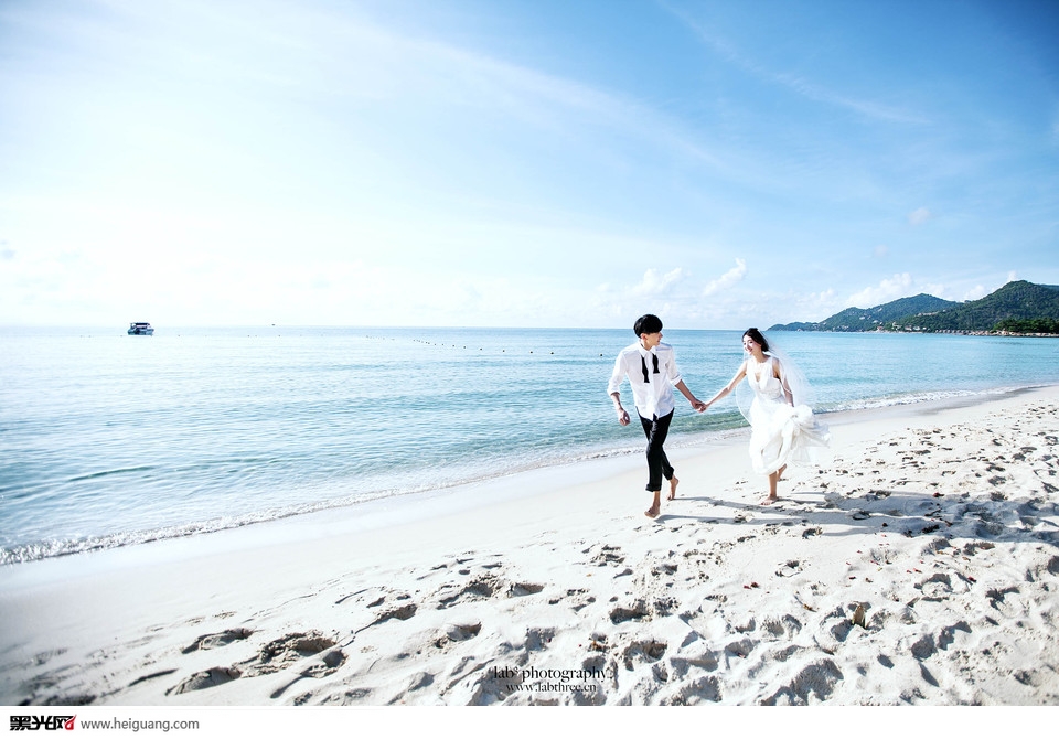 点击大图看下一张：私奔到苏梅 婚纱摄影