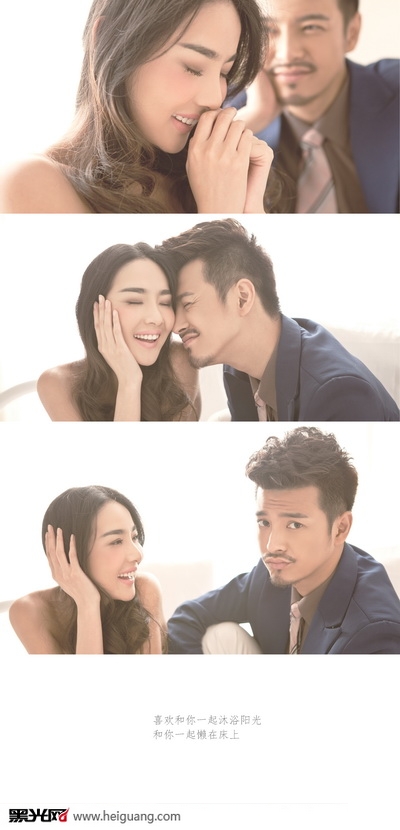 点击大图看下一张：沐浴阳光 婚纱摄影