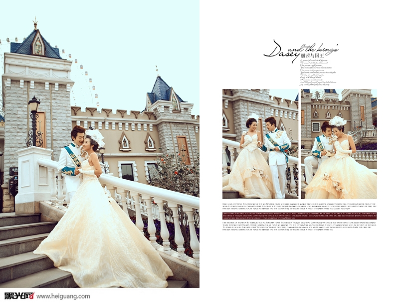 点击大图看下一张：丽茜与国王 婚纱摄影