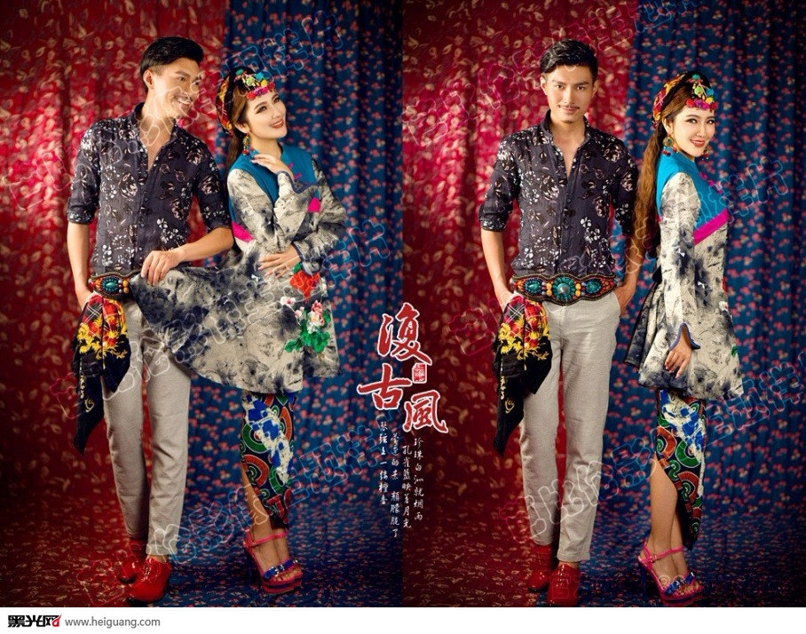 点击大图看下一张：复古风 婚纱摄影