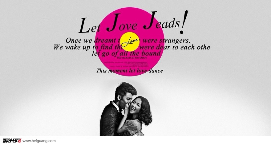 点击大图看下一张：让爱领舞 婚纱摄影